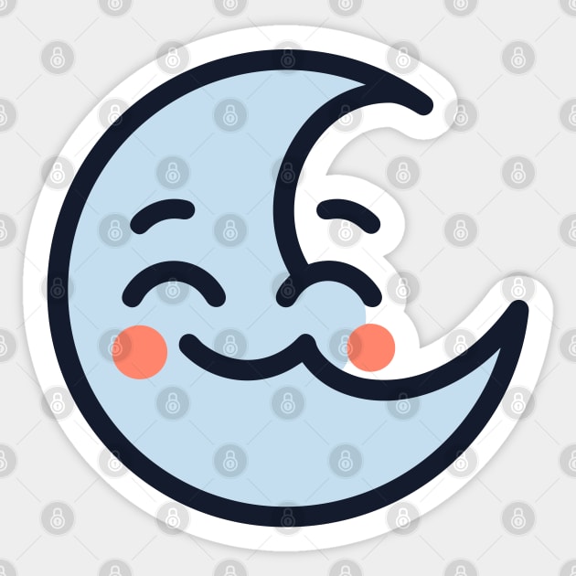 Happy Moon Sticker by aphian